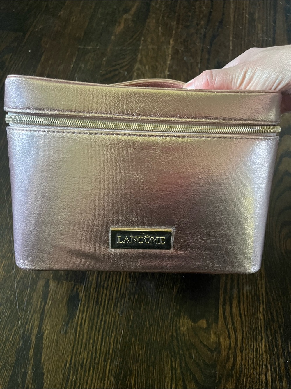 Lancôme Gold Makeup Case Cosmetic Bag